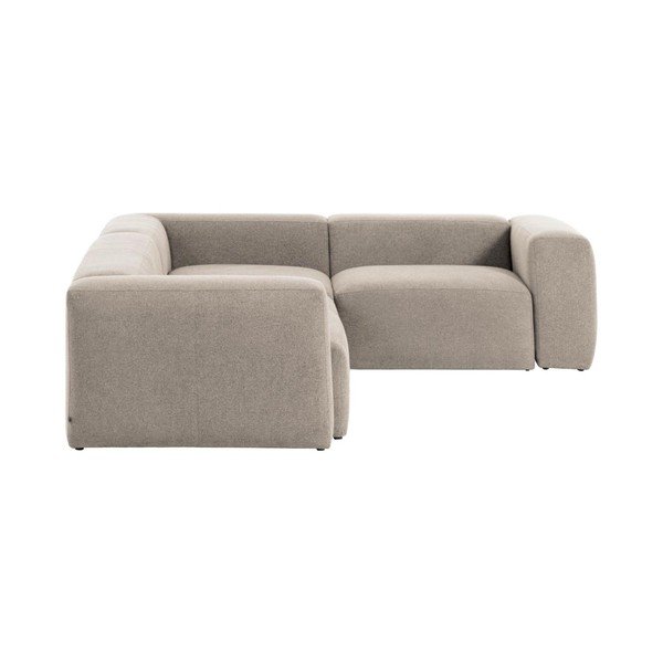 Bež kutna garnitura od šenila Blok – Kave Home-image-3