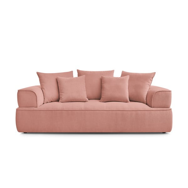 Ružičasta sofa od šenila 237 cm Whesley – Bobochic Paris
