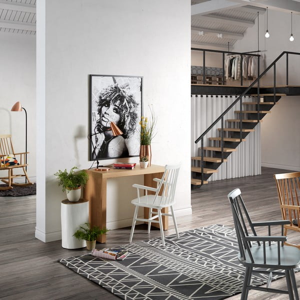 Bijela blagovaonska stolica od drva kaučukovca Kave HomeKristie-image-1