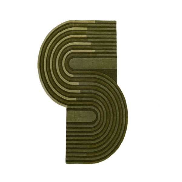 Zeleni ručno rađen vunen tepih 150x240 cm Conway Retro – Flair Rugs