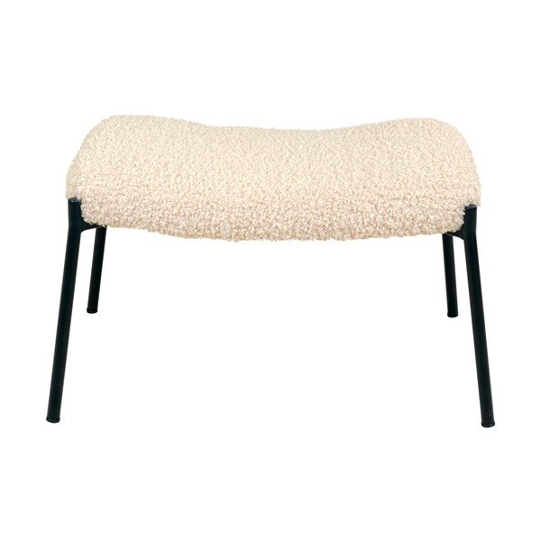 Krem tabure od umjetnog krzna Glasgow – House Nordic