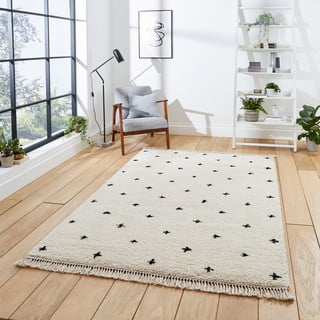 Bijelo-crni tepih Think Rugs Boho Dots, 120 x 170 cm