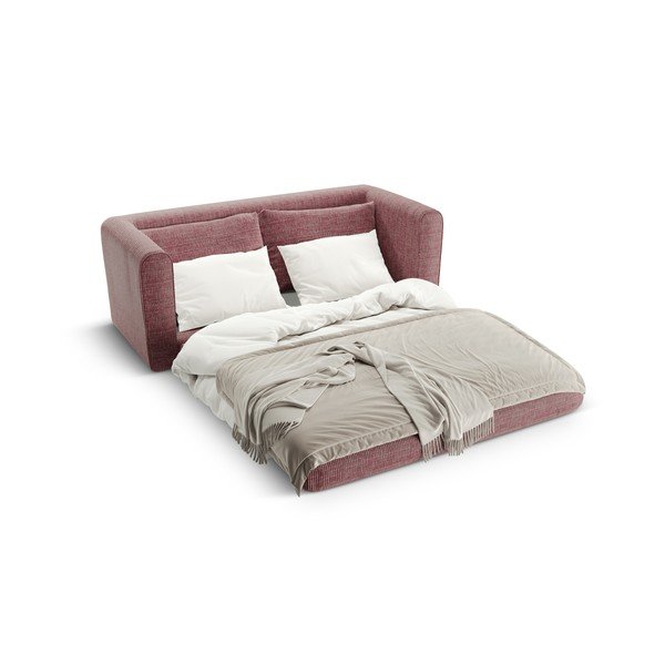 Tamno ružičasta sklopiva sofa 158 cm Lido – Micadoni -image-1