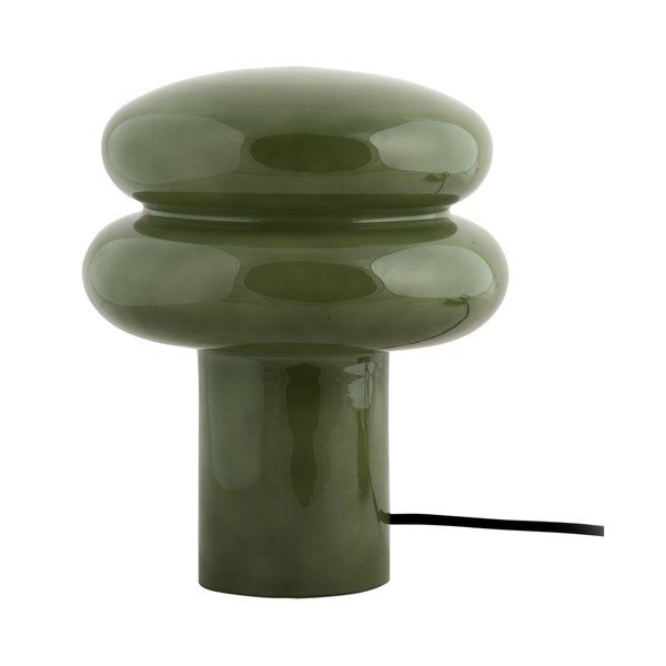 Zelena staklena stolna lampa (visina 24 cm) Incesante – Leitmotiv
