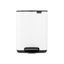 Bijela željezna kanta za smeće s pedalom 4 l Bo – Brabantia