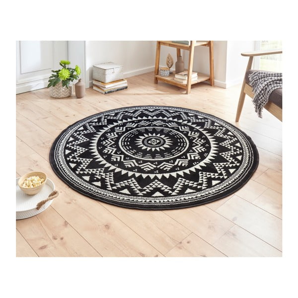 Crni tepih Hanse Home Celebration Valencia, ⌀ 140 cm-image-1