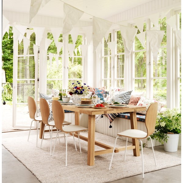 Blagovaonski stol od brušene hrasta Rowico Brooklyn, 220 x 95 cm-image-1