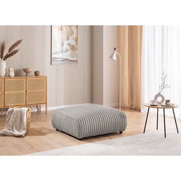 Svijetlo sivi tabure od samta Justin – Ropez-image-1