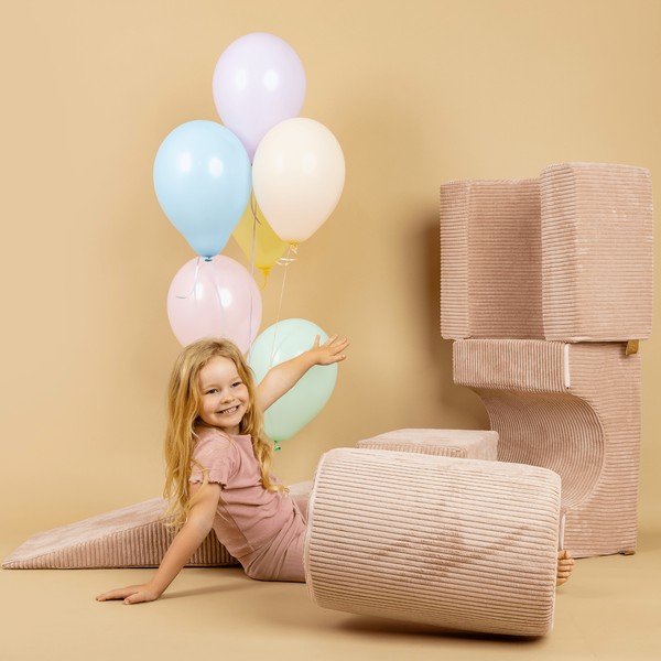 Ružičasti set mekanih igrački od pjene od samta 45x170x30 cm Montessori – Meowbaby-image-2