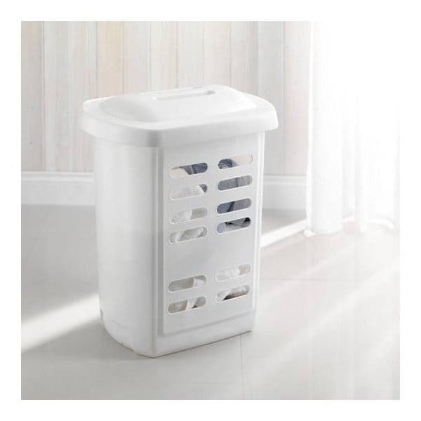 Bijela košara za rublje Addis Linen Hamper White, 60 l-image-2