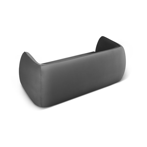 Tamno siva baršunasti sofa 190 cm Lando – Micadoni Home-image-3