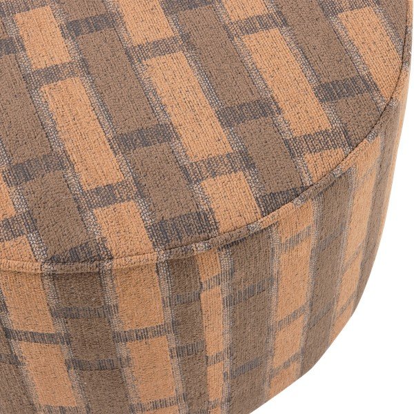 Ružičasti/smeđi tabure od šenila Sarli – WOOOD-image-2