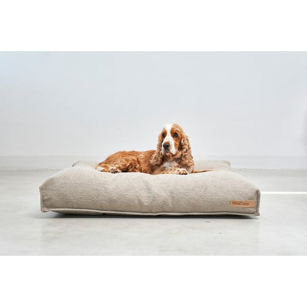 Svjetlo smeđi krevet za pse od boucle tkanine 120x90 cm Mondo Cappuccino L – MiaCara-image-1
