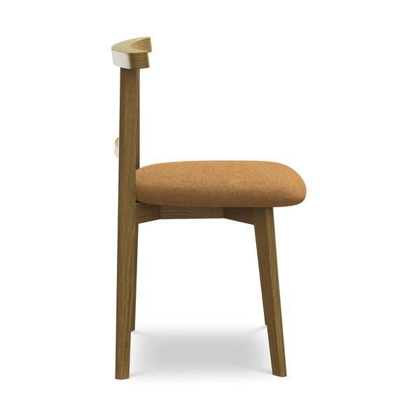 Blagovaonska stolica od masivnog drveta boja terakote Ohelo – Makamii-image-2