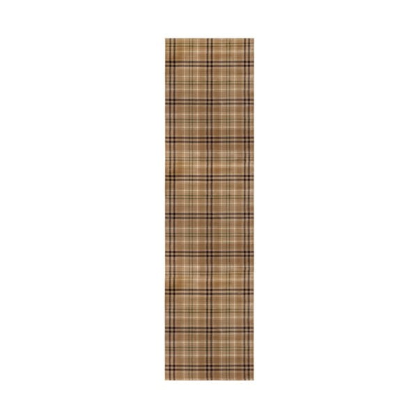 Smeđa podloga Flair Rugs Highland, 60 x 230 cm