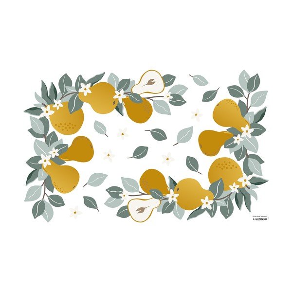 Naljepnice 64x40 cm Pears Ornaments – Lilipinso