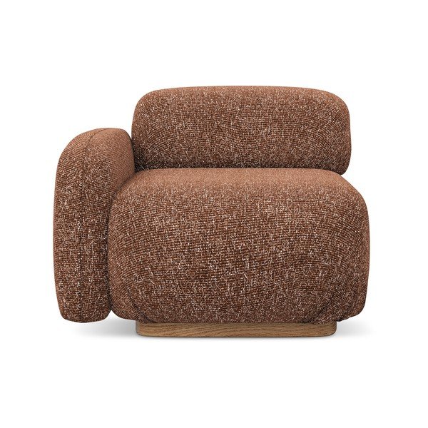 Narančasta/smeđa modularna sjedeća garnitura (s lijevim kutom) Ailani – Makamii