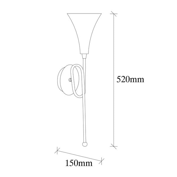 Metalna zidna svjetiljka u zlatnoj boji Opviq lights Isidor-image-4
