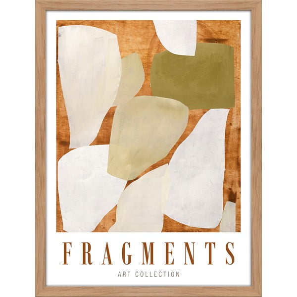 Plakat s okvirom 32x42 cm Fragments   – Malerifabrikken