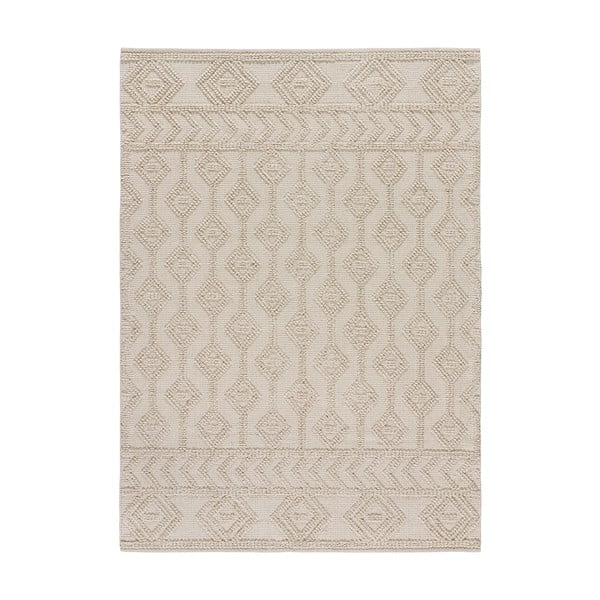 Krem periv/ručno rađen tepih od recikliranog pamuka 160x230 cm Pamuk – Universal