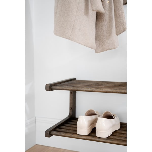 Tamnosmeđi viseći stalak za cipele od hrastovine Inverness - Rowico-image-3