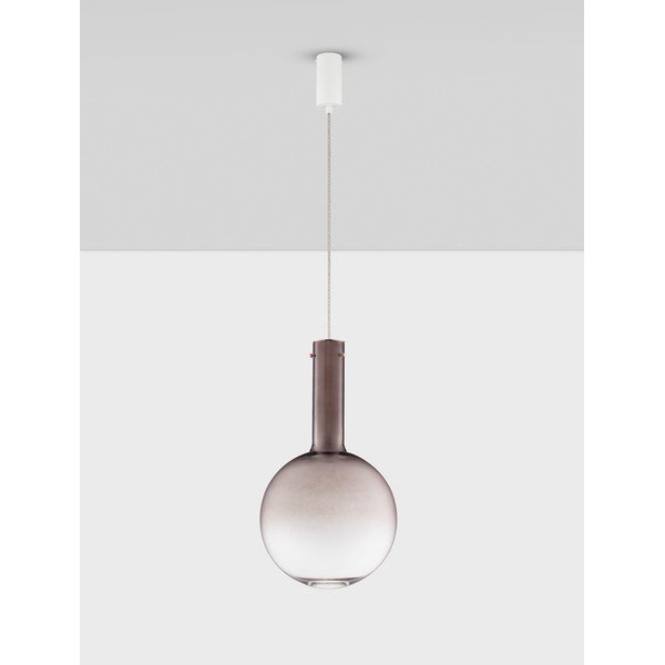 Smeđa staklena LED viseća svjetiljka s mogućnosti zatamnjivanja ø 30 cm Nostos – Nova Luce-image-4