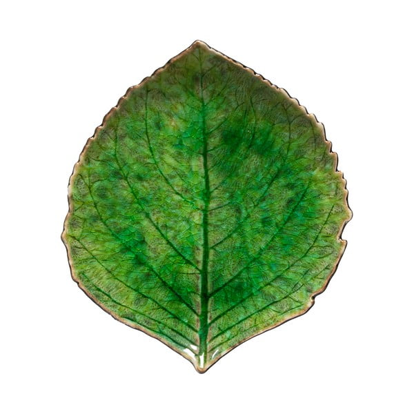 Zeleni zemljani tanjur Costa Nova Riviera, 15 x 17 cm