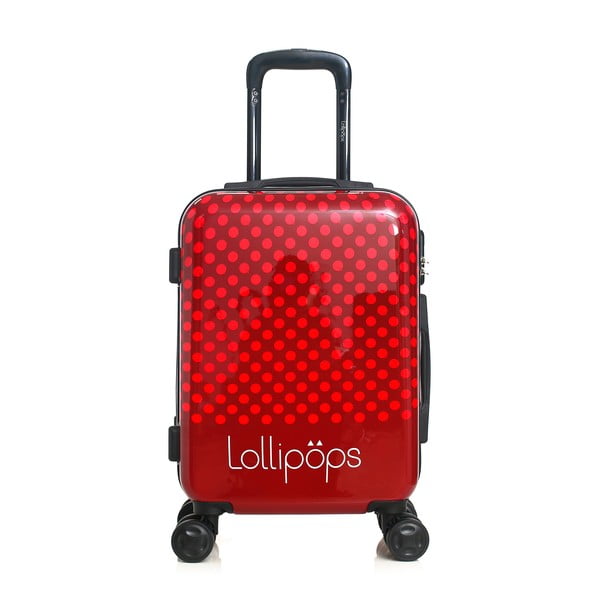 Set od crvenog kofera na četiri kotača i kozmetičke torbice Lollipops Penny-image-4