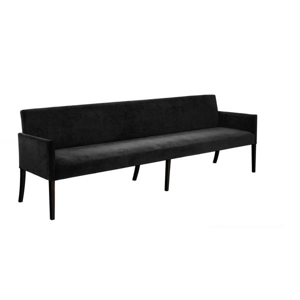 Crna sofa na hrastovim nogicama Canett Annabella, dužine 240 cm