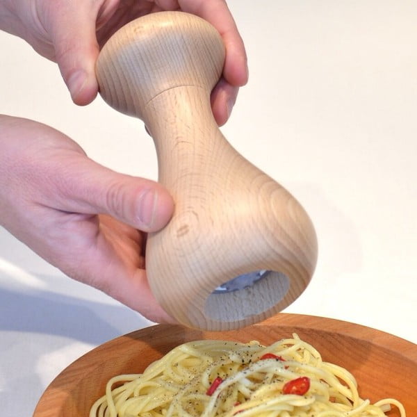 Mali crni mlin od hrastovog drveta za začine Wireworks Grinder-image-2