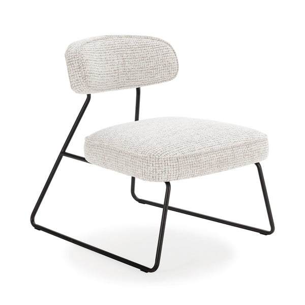 Bijela/bež fotelja Elon – Marckeric