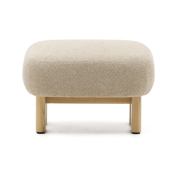 Bež tabure od šenila Nema – Kave Home