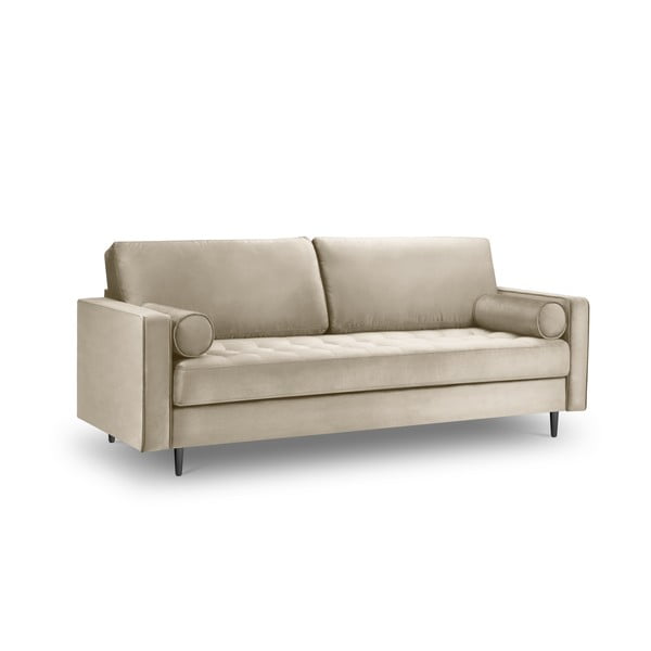 Bež baršunasta sofa Milo Casa Santo, 219 cm-image-3