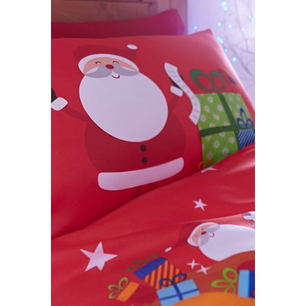 Crvena dječja posteljina za dječji krevetić 120x150 cm Santa's Christmas Presents – Catherine Lansfield-image-2