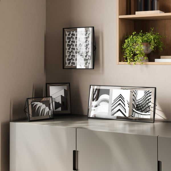 Crni metalni stojeći/viseći okvir 25x30 cm Prisma – Umbra-image-3