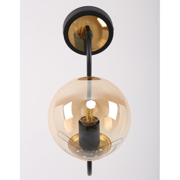 Oker žuta/crna zidna lampa ø 15 cm Oslo – Squid Lighting-image-1