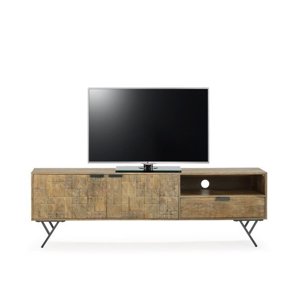 TV komoda od masivnog manga u prirodnoj boji 175x55x40 cm Priya – MOME-image-4