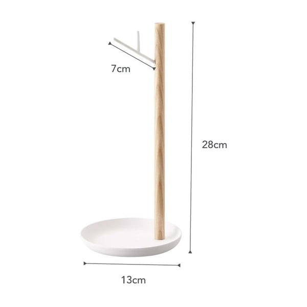 Stalak za banane s detaljima od bukovine YAMAZAKI Tosca-image-3