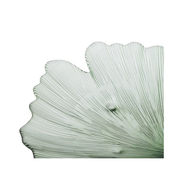 Stakleni ukrasni pladanj 31x33 cm Gingko – Ixia-image-3