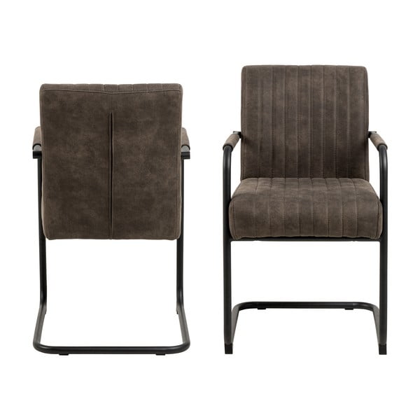 Tamno sive blagovaonske stolice u setu 2 kom Adele – Actona-image-3