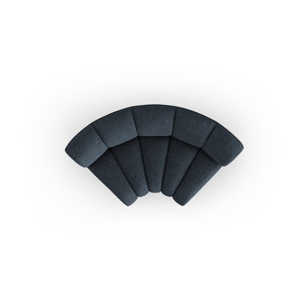 Plava modularna sjedeća garnitura od šenila (promjenjiva) Lupine – Micadoni -image-2