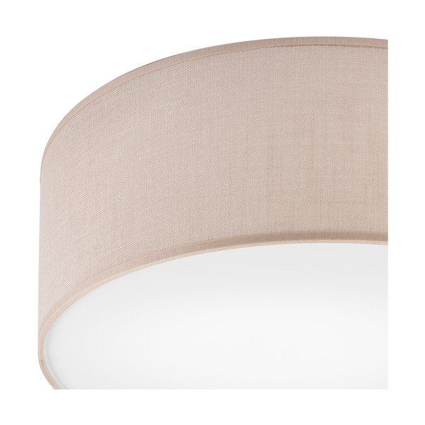 Bež stropna svjetiljka s tekstilnim sjenilom ø 35 cm Vivian – LAMKUR-image-3