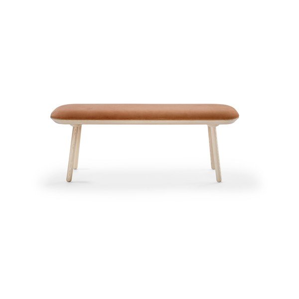 Narančasta baršunasta klupa Emko Naïve, 140 cm-image-2