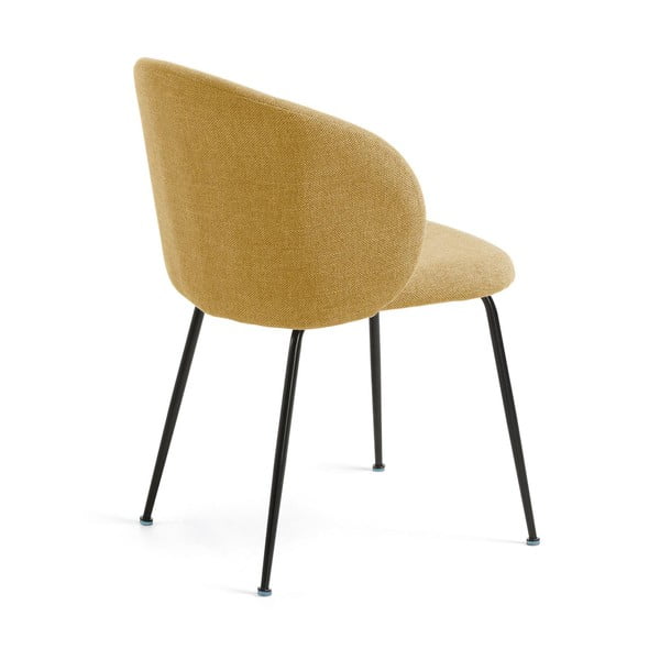 Senf žuta podstavljena blagovaonska stolica Minna – Kave Home-image-3