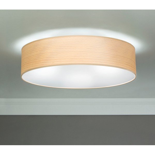 Stropna lampa od prirodnog furnira u boji izbijeljenje bukve Sotto Luce TSURI L, ⌀ 40 cm-image-1