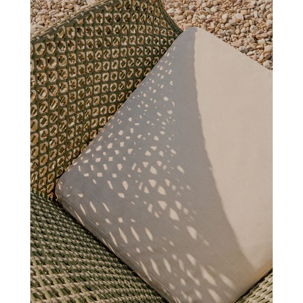 Zelena/u prirodnoj boji vrtna fotelja od masivnog drveta Olbia – Kave Home-image-3