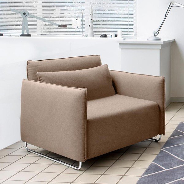 Bež fotelja na razvlačenje Softline Cord-image-1