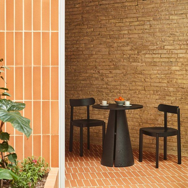 Crna blagovaonska stolica u dekoru jasena Nara – Teulat-image-1