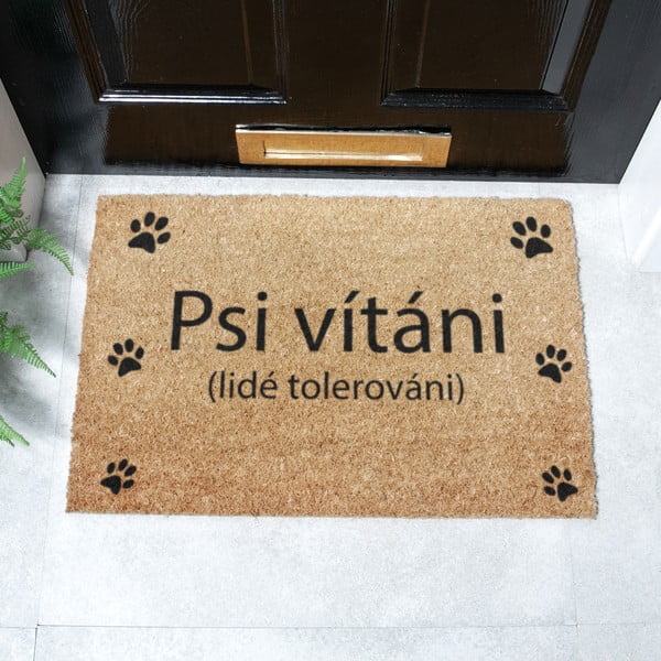 Otirač od kokosovih vlakana 40x60 cm Psi vítáni – Artsy Doormats-image-2