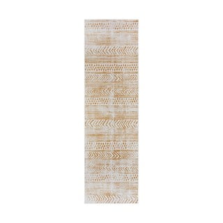 Oker žuti/bijeli vanjski tepih 80x250 cm Biri – NORTHRUGS